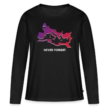 Empire romain, Romains anciens, César - T-shirt manches longues Premium bio Femme - noir - Devant - Julia (174cm)