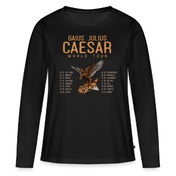 Gaius Julius Caesar World Tour, Antike Römer - Frauen Premium Bio Langarmshirt - Schwarz - Vorne - Julia (174cm)