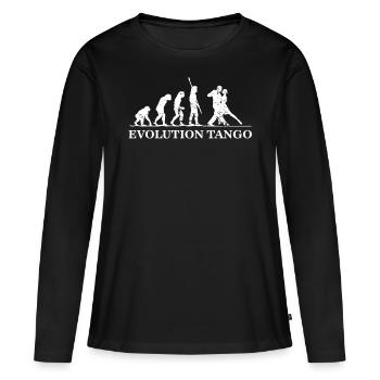 Evolution du Tango, Tango Dancer - T-shirt manches longues Premium bio Femme - noir - Devant - Julia (174cm)