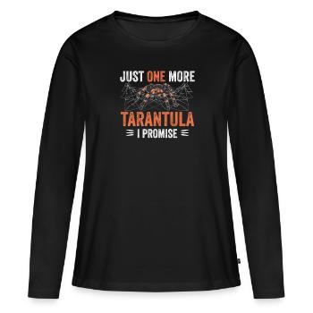 Araignées Toile d’araignée Tarentules Tarentule - T-shirt manches longues Premium bio Femme - noir - Devant - Julia (174cm)
