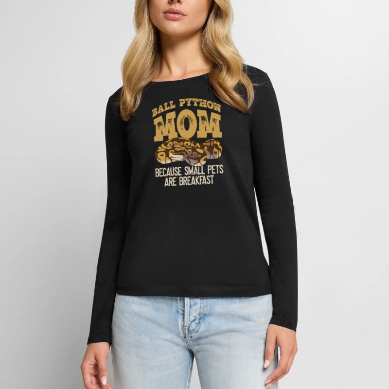 Ballpython Mutter Banane Königspython Frauen Premium Bio Langarmshirt