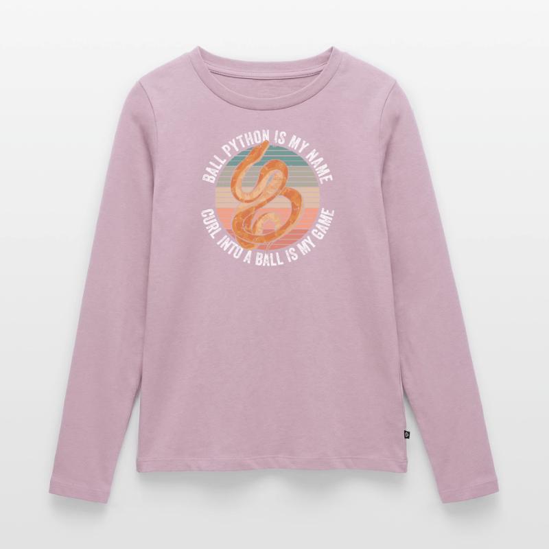 Königspython Boule de banane Python T-shirt manches longues Premium bio Femme