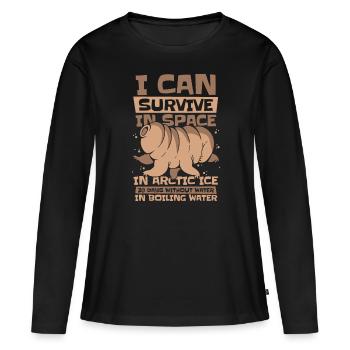 Tardigrade - Women's Premium Organic Long Sleeve Shirt - black - Front - Julia (174cm)