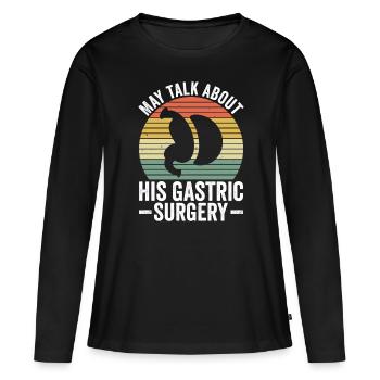 Magenbypass Und Bariatrische Chirurgie - Frauen Premium Bio Langarmshirt - Schwarz - Vorne - Julia (174cm)