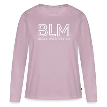 Creative black lives matter to BLM - Women's Premium Organic Long Sleeve Shirt - dusky pink - Front - Julia (174cm)