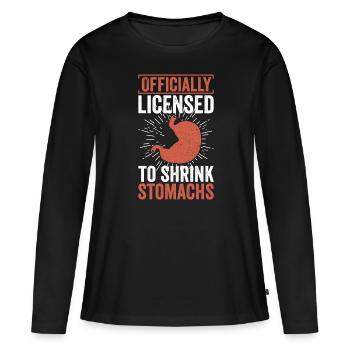 Magenchirurgen Chirurgie Chrirug - Frauen Premium Bio Langarmshirt - Schwarz - Vorne - Julia (174cm)