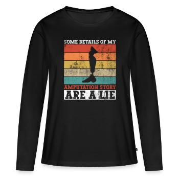 Beinprothesen Und Prothetische Chirurgie - Frauen Premium Bio Langarmshirt - Schwarz - Vorne - Julia (174cm)