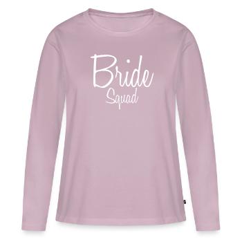 Bride Squad Team Bride Bachelorette - Frauen Premium Bio Langarmshirt - Altrosa - Vorne - Julia (174cm)