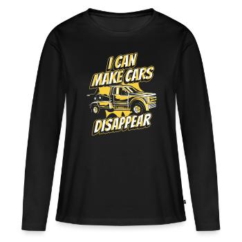 Dépanneuse Dépanneuse - T-shirt manches longues Premium bio Femme - noir - Devant - Julia (174cm)