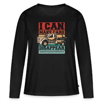 Dépanneuse Dépanneuse - T-shirt manches longues Premium bio Femme - noir - Devant - Julia (174cm)