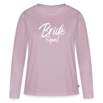Bride Squad Braut Team Bride - Frauen Premium Bio Langarmshirt - Altrosa - Vorne - Julia (174cm)