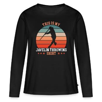 Javelin Throwing Javelin Throw - Women's Premium Organic Long Sleeve Shirt - black - Front - Julia (174cm)