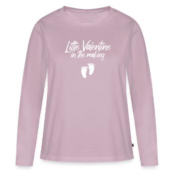 Little Valentine In The Making - Women's Premium Organic Long Sleeve Shirt - dusky pink - Front - Julia (174cm)