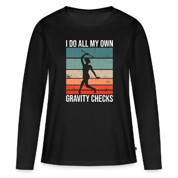 Baton Twirler Design Für Stabgymnastik - T-shirt manches longues Premium bio Femme - noir - Devant - Julia (174cm)