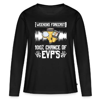 Paranormales Ermittlerdesign Für Paranormale - T-shirt manches longues Premium bio Femme - noir - Devant - Julia (174cm)