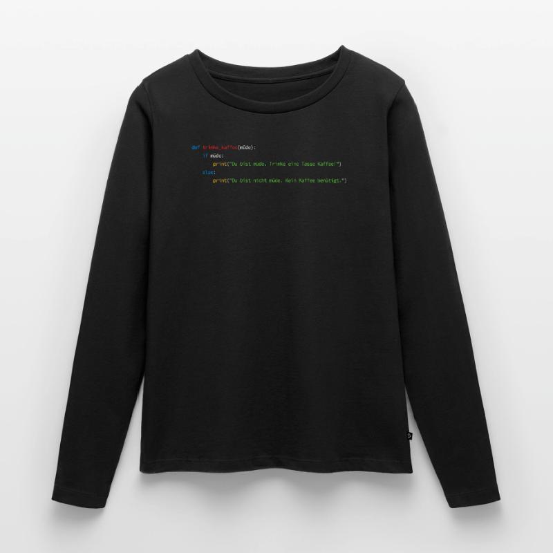 Programmierer Informatiker Nerd Softwareingenieur Frauen Premium Bio Langarmshirt