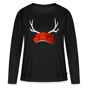 Schwarzwald Schwarzwälder Baden-Württemberg - Frauen Premium Bio Langarmshirt - Schwarz - Vorne - Julia (174cm)