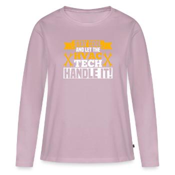 Hlk Techniker Design Für Einen Hlk Lüftungstechnik - Women's Premium Organic Long Sleeve Shirt - dusky pink - Front - Julia (174cm)