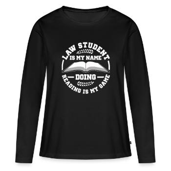 Anwalt - Frauen Premium Bio Langarmshirt - Schwarz - Vorne - Julia (174cm)