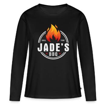 Jades Grill - Frauen Premium Bio Langarmshirt - Schwarz - Vorne - Julia (174cm)