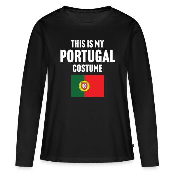 Ce costume de mon Portugal - T-shirt manches longues Premium bio Femme - noir - Devant - Julia (174cm)