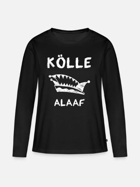 Karneval Köln - Kölle Alaaf - Frauen Premium Bio Langarmshirt - Schwarz