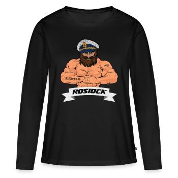 Rostocker Matrose - Frauen Premium Bio Langarmshirt - Schwarz - Vorne - Julia (174cm)
