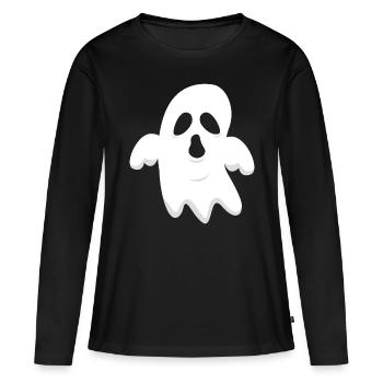 Geist - Frauen Premium Bio Langarmshirt - Schwarz - Vorne - Julia (174cm)