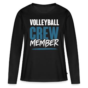 Équipe de volley-ball - T-shirt manches longues Premium bio Femme - noir - Devant - Julia (174cm)