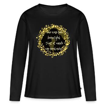 Adrian Ivashkov, Sydney Sage Citation Richelle Mea - T-shirt manches longues Premium bio Femme - noir - Devant - Julia (174cm)