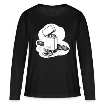 Matches funny - Women's Premium Organic Long Sleeve Shirt - black - Front - Julia (174cm)