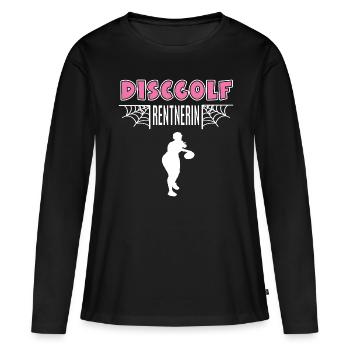 Discball Rentnerin Rente Ruhestand Discballerin - Frauen Premium Bio Langarmshirt - Schwarz - Vorne - Julia (174cm)