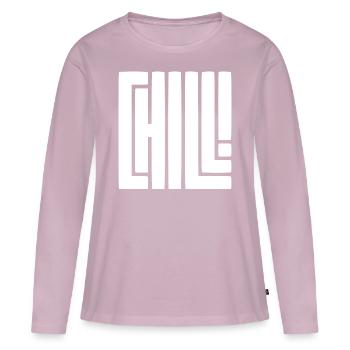 Chill! - Frauen Premium Bio Langarmshirt - Altrosa - Vorne - Julia (174cm)