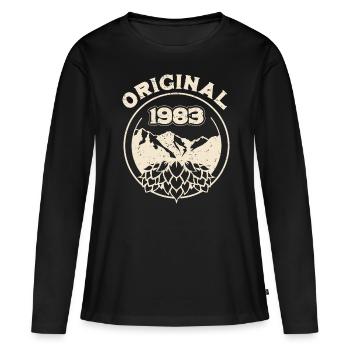 BC 1983 Original - T-shirt manches longues Premium bio Femme - noir - Devant - Julia (174cm)