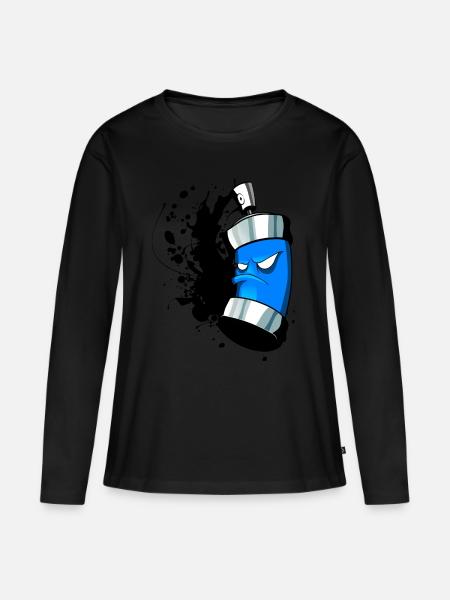 Malerei2 - Frauen Premium Bio Langarmshirt - Schwarz