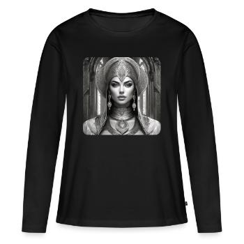 Mystical Fantasy Woman - Women's Premium Organic Long Sleeve Shirt - black - Front - Julia (174cm)