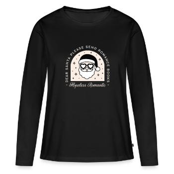 Christmas romance books dark aesthetic - Women's Premium Organic Long Sleeve Shirt - black - Front - Julia (174cm)