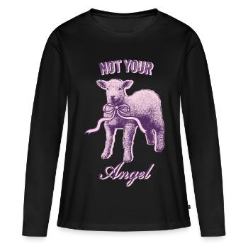 Aesthetic Lamb – Rebellious & Sweet - Women's Premium Organic Long Sleeve Shirt - black - Front - Julia (174cm)