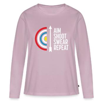 Archery goals - Women's Premium Organic Long Sleeve Shirt - dusky pink - Front - Julia (174cm)