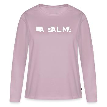 LA PALMA – Kanarische Inseln – Spanien - Frauen Premium Bio Langarmshirt - Altrosa - Vorne - Julia (174cm)