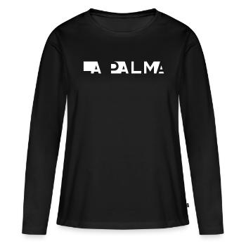 LA PALMA – Kanarische Inseln – Spanien - Frauen Premium Bio Langarmshirt - Schwarz - Vorne - Julia (174cm)