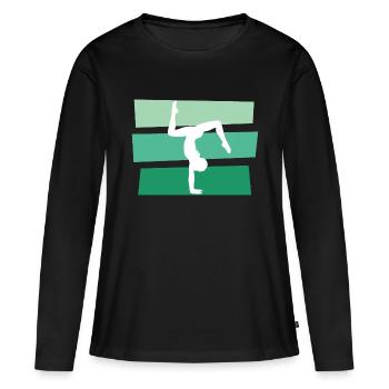 Turner - Frauen Premium Bio Langarmshirt - Schwarz - Vorne - Julia (174cm)