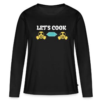 LET'S COOK SERIES GANGSTER - T-shirt manches longues Premium bio Femme - noir - Devant - Julia (174cm)