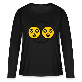 Aveuglé par la fraîcheur | Aveugle aveugle - T-shirt manches longues Premium bio Femme - noir - Devant - Julia (174cm)