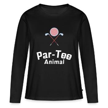 Par-Tee Animal - Women's Premium Organic Long Sleeve Shirt - black - Front - Julia (174cm)