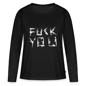 Fuck you rifles - Women's Premium Organic Long Sleeve Shirt - black - Front - Julia (174cm)