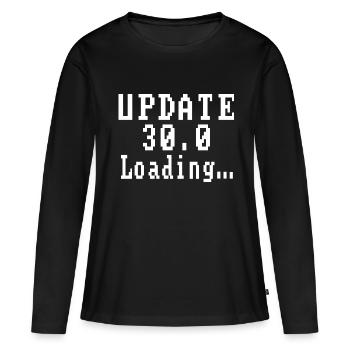 Update 30.0 Loading... - Women's Premium Organic Long Sleeve Shirt - black - Front - Julia (174cm)