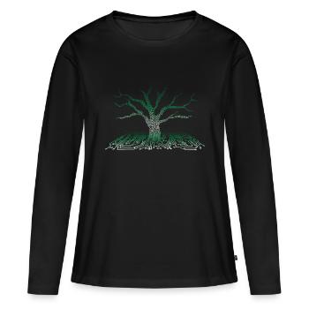 Computer scientist - Women's Premium Organic Long Sleeve Shirt - black - Front - Julia (174cm)