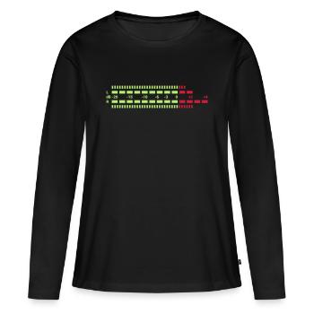Equalizer dreifarbig EQ Musik Anlage Techno Club S - T-shirt manches longues Premium bio Femme - noir - Devant - Julia (174cm)