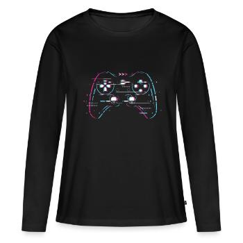 Controller Gaming - Women's Premium Organic Long Sleeve Shirt - black - Front - Julia (174cm)